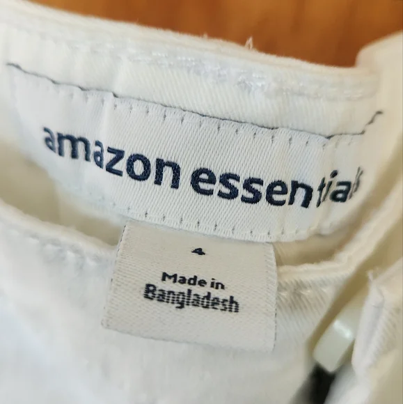 White Amazon Essentials size 4 - Picture 3 of 4